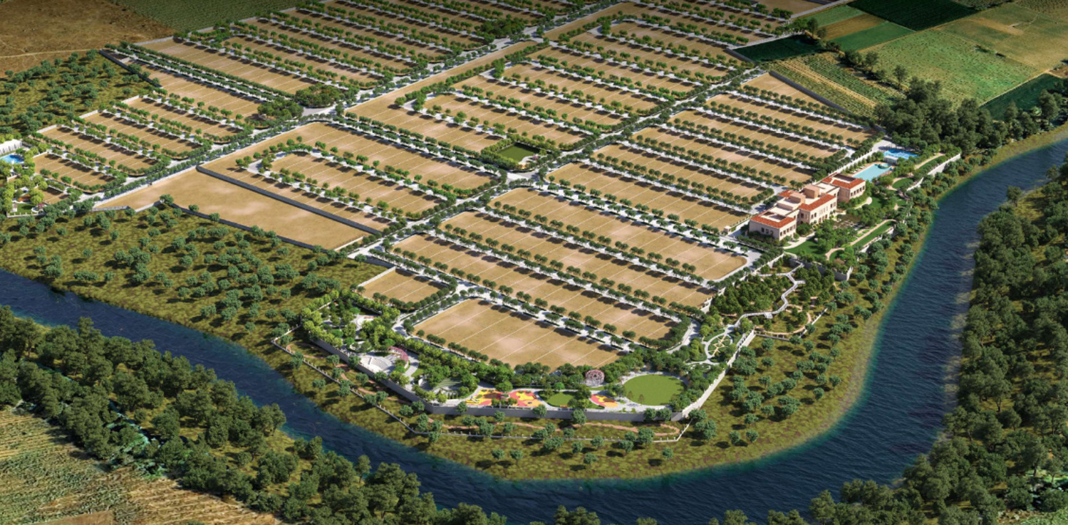 Aerial view of Godrej 3.0 plotted township